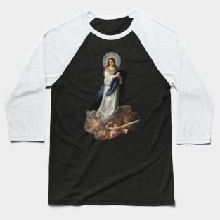 Immaculate Conception Assumption Virgin Mary Esteban Murillo Baseball T-Shirt